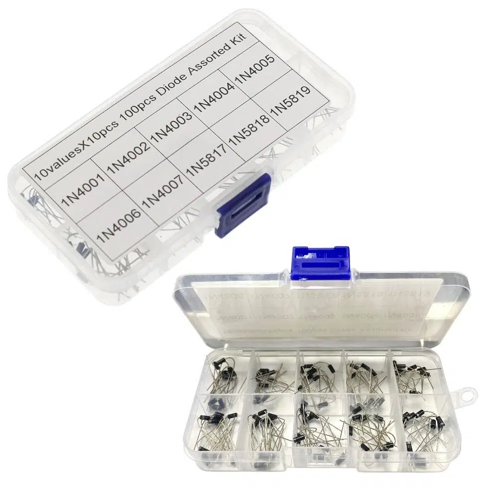 electroon 100Adet 10 Çeşit Kutulu Diyot Set