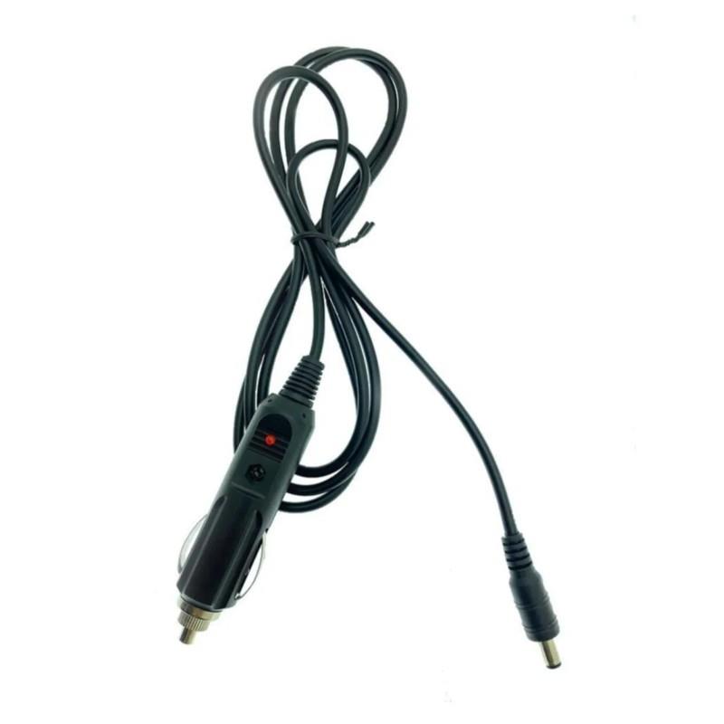 electroon 12Volt Çakmak Kablo 1.5mt 5.5x2.5mm Düz Jak Fişli