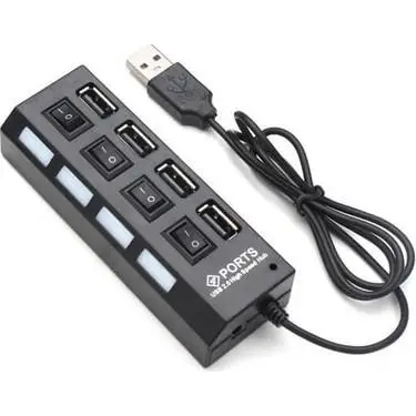 electroon 4 Portlu USB 2.0 Anahtarlı Hub Çoklayıcı