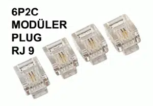 electroon RJ11 Telefon Jak Fişi 6p2c - 100 Adet
