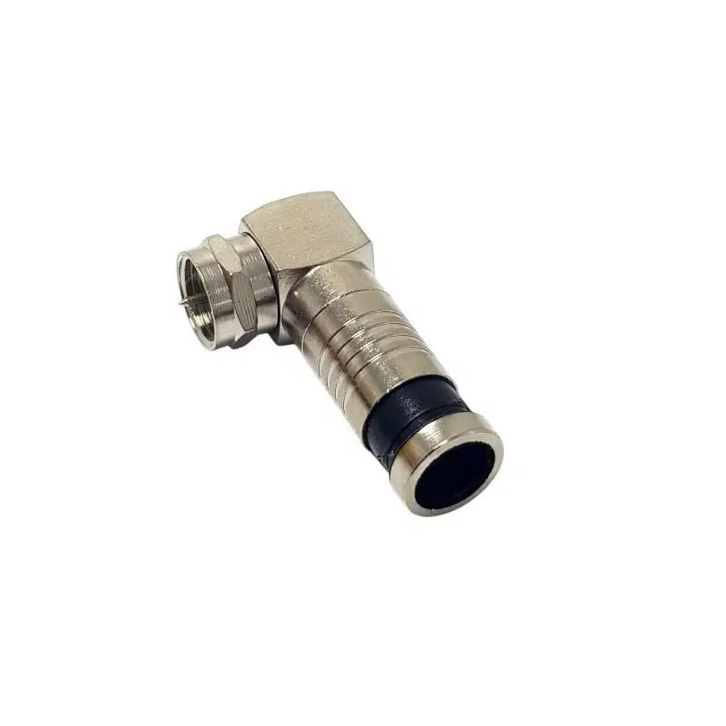 electroon Sıkmalı L Tipi F Konnektör - 1Adet