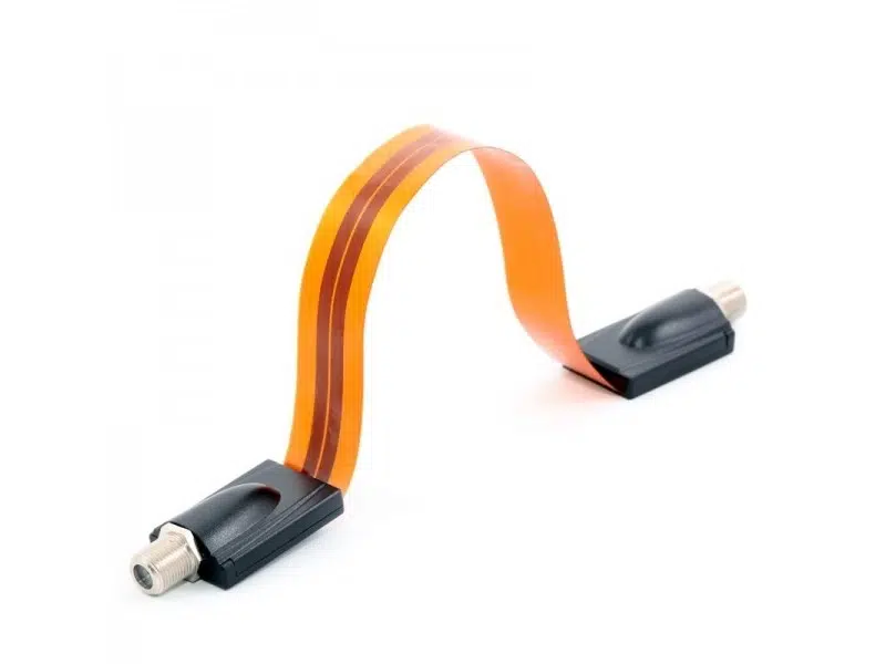 Electroon Slim Pencere Geçiş Anten Kablosu Dişi-Dişi F Konnektörlü Kayıpsız