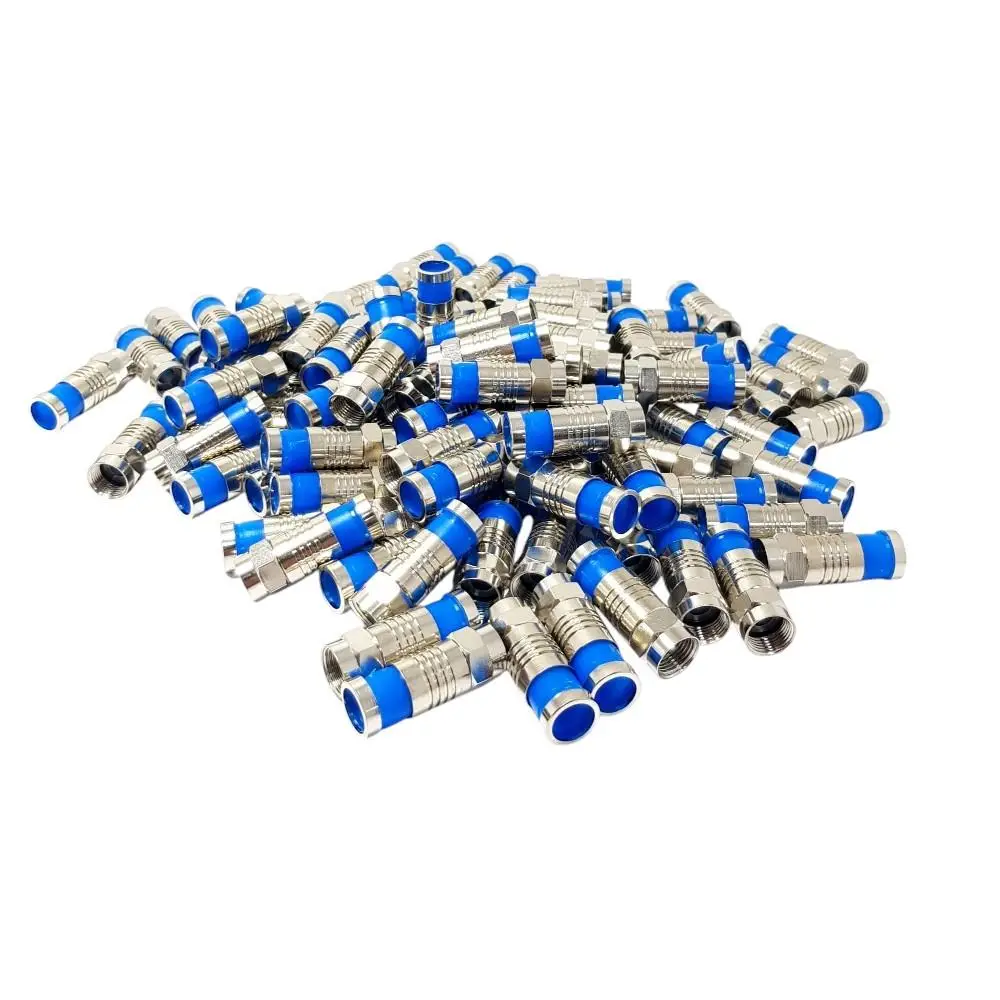 Fully E326A RG6 Sıkmalı F Konnektör - 100Adet