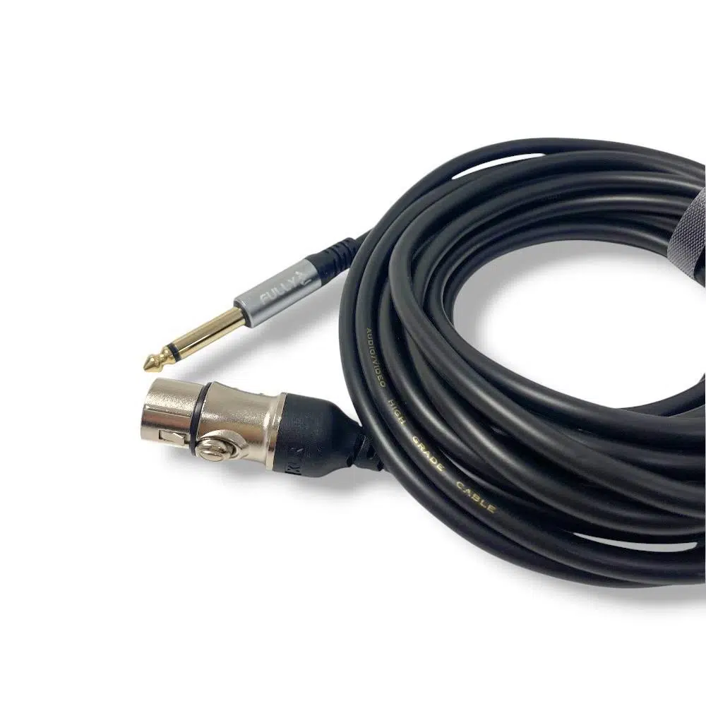 FULLY XLR Dişi-6.3mm Gitar Erkek Jaklı Kablo 5Metre