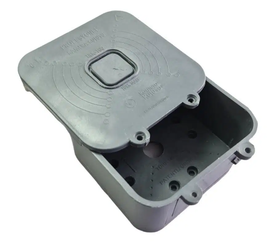 Kare Profesyonel Güvenlik Kamera Montaj Kutusu - Gri