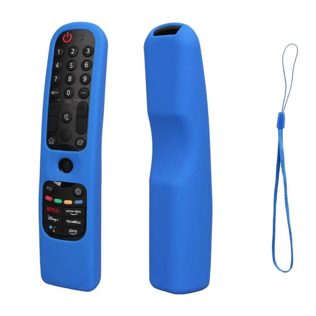 LG Android LED TV Kumanda Uyumlu Silikon Koruma Kılıfı - Mavi