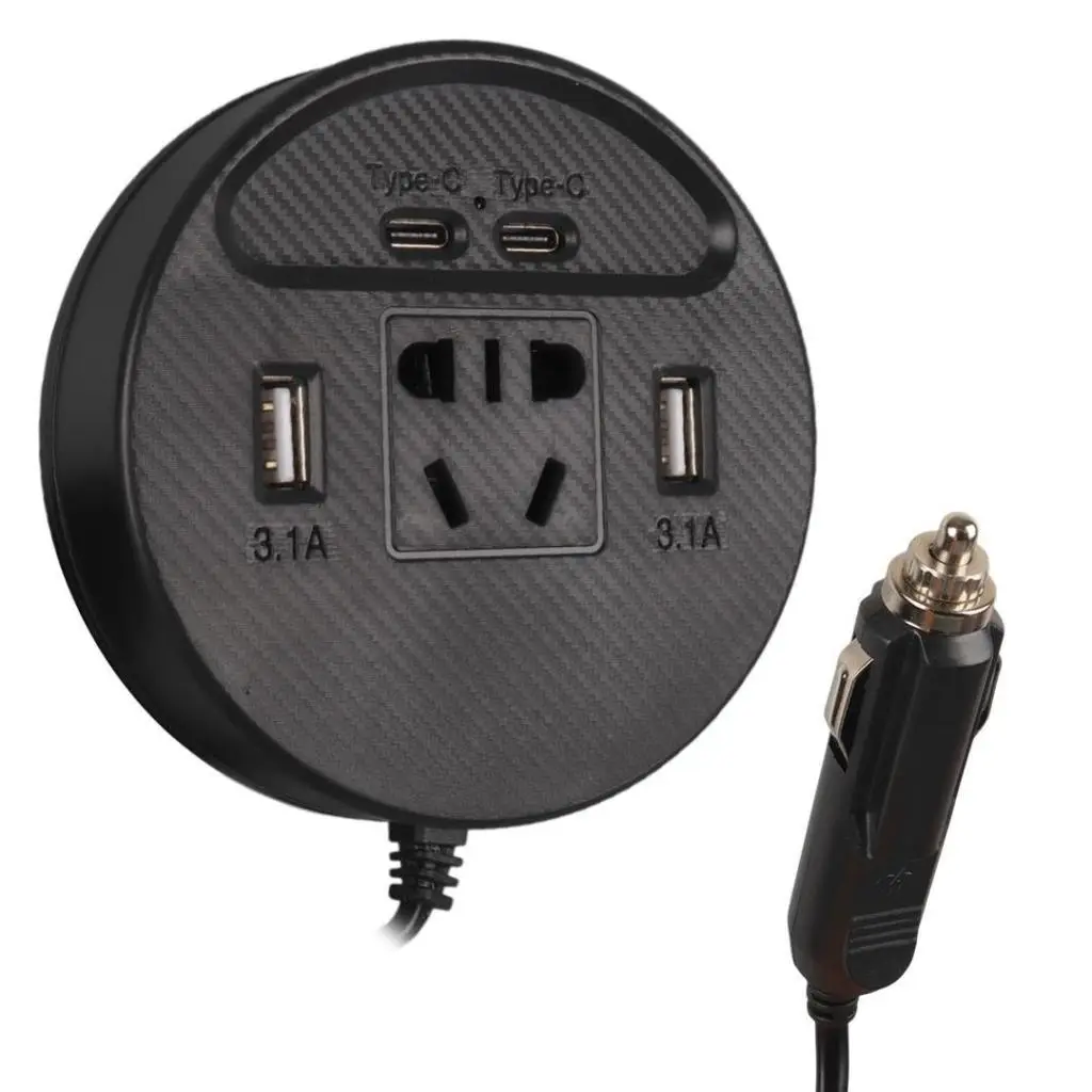 electroon Olesson DC 12-24V 150W Araç Power İnverter 220Volt 2xTYPE-C - 2xUSB