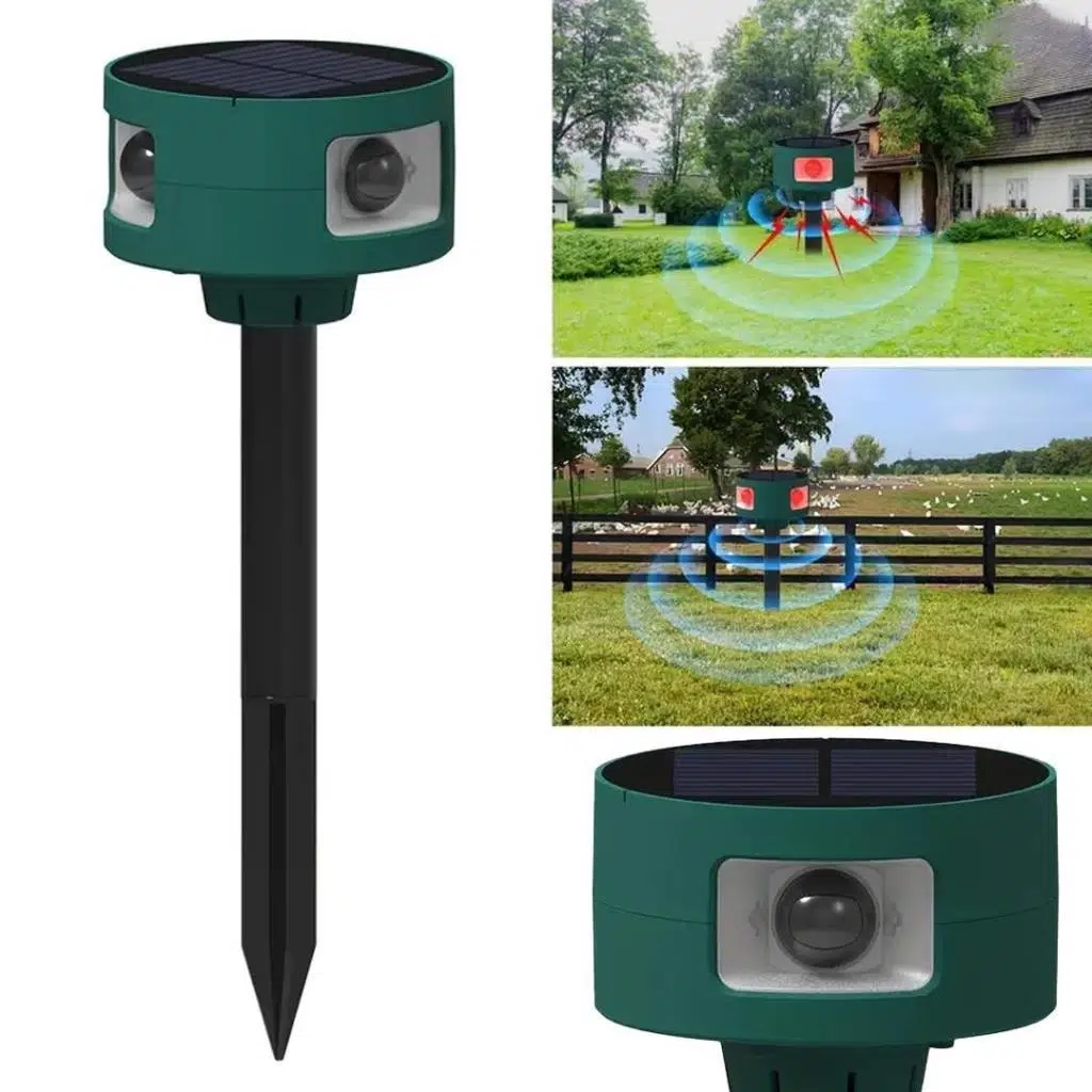 PowerMaster 26948 Ultrasonic Sesli Solar Hayvan Kovucu Alarm Cihazı 360Derece Sensörlü