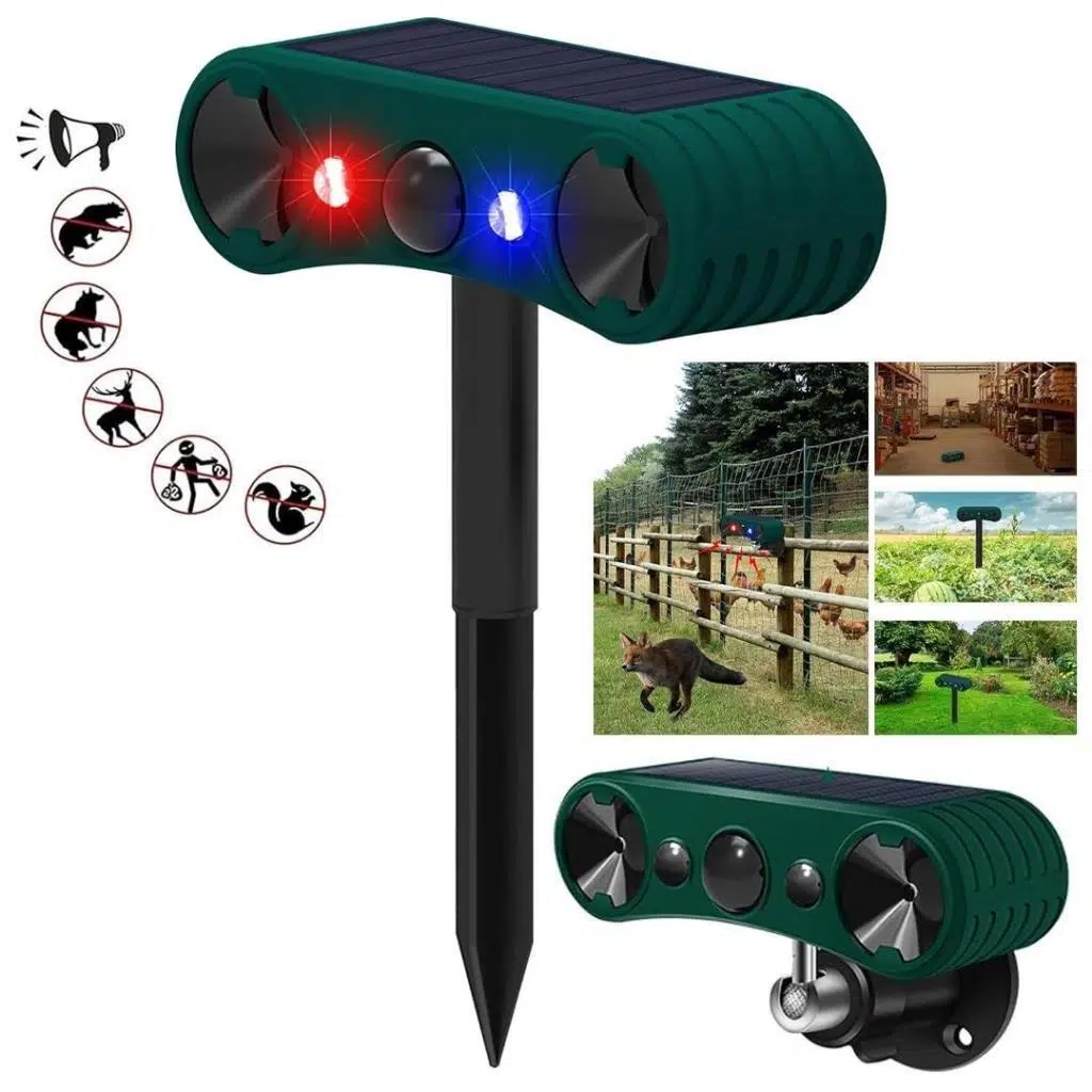 PowerMaster 26958 Ultrasonic Sesli Siren Solar Hayvan Kovucu Alarm Cihazı Hareket Sensörlü