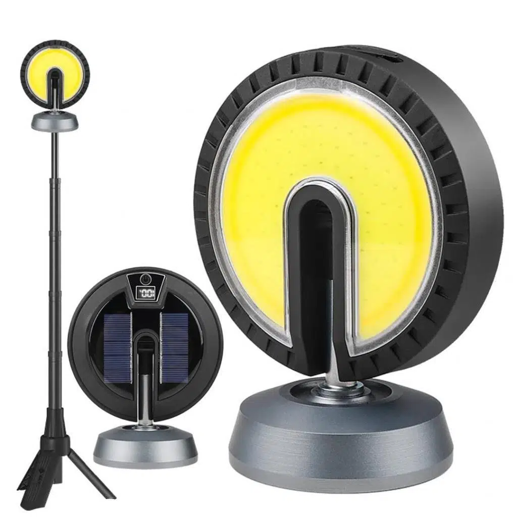 PowerMaster PM-24564 25Watt USB - Type-C Girişli Cob Ledli Tek Yönlü 180 Derece Solar Çalışma Lambası