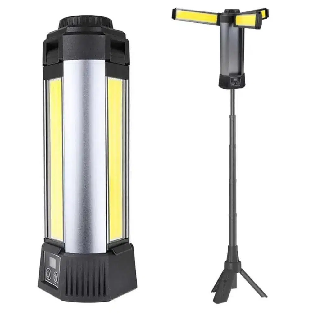 PowerMaster PM-24566 35Watt USB - Type-C Girişli P50 Ve Cob Ledli 3 Kanatlı Kollu Çalışma Lambası