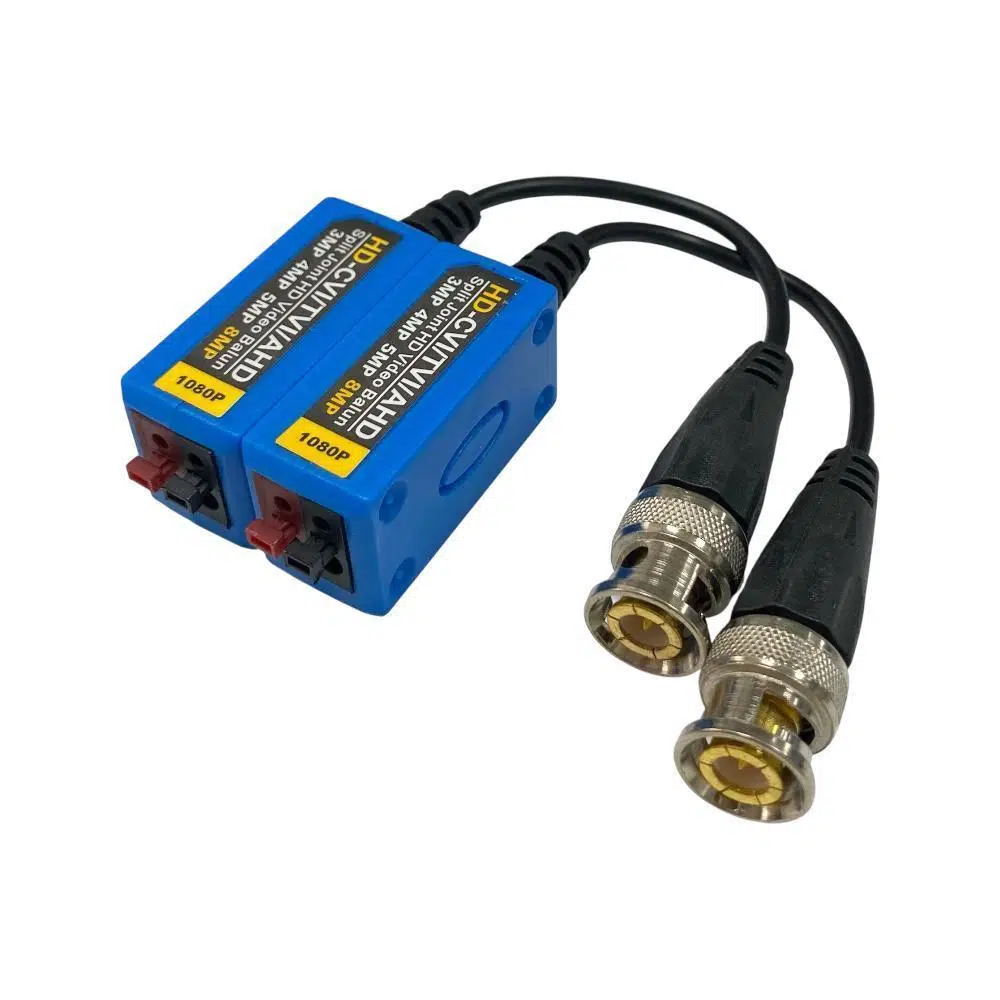 Powermaster PM-3893 8MP MAX 600 Metre HD-TVI/CVI/AHD/CVBS HD Video Balun
