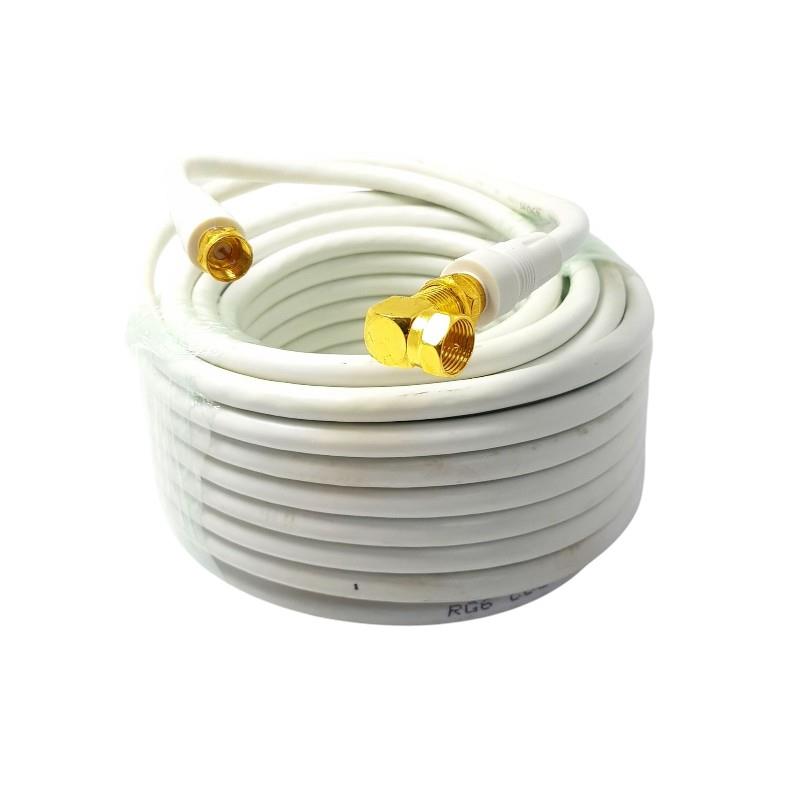 ROSE 25 Metre 1x 90Derece Gold F Konnektörlü Anten Kablosu