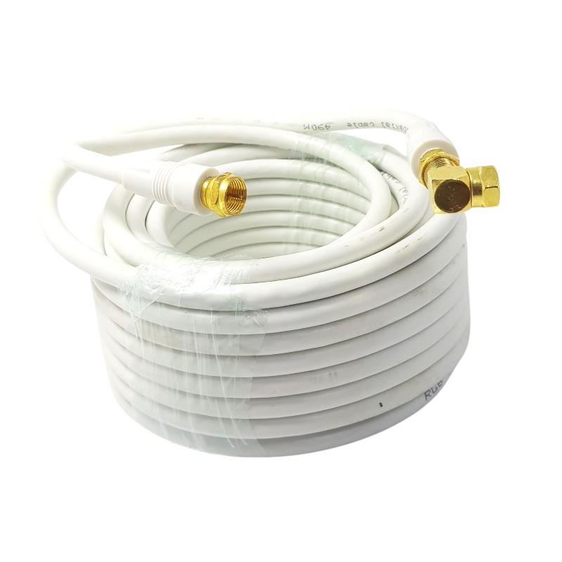 ROSE 40 Metre 1x 90Derece Gold F Konnektörlü Anten Kablosu