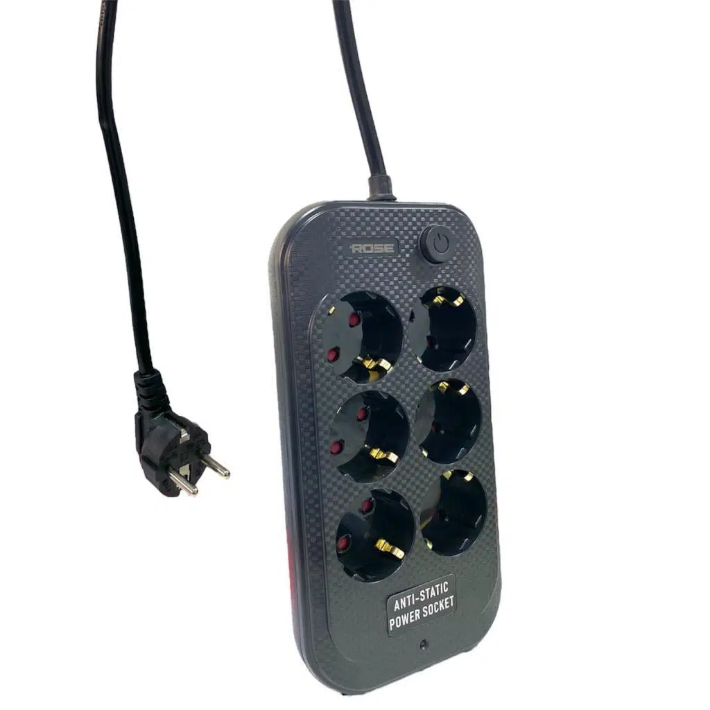 Rose GR-600 6'lı 3Metre Kablolu Akım Korumalı Grup Priz
