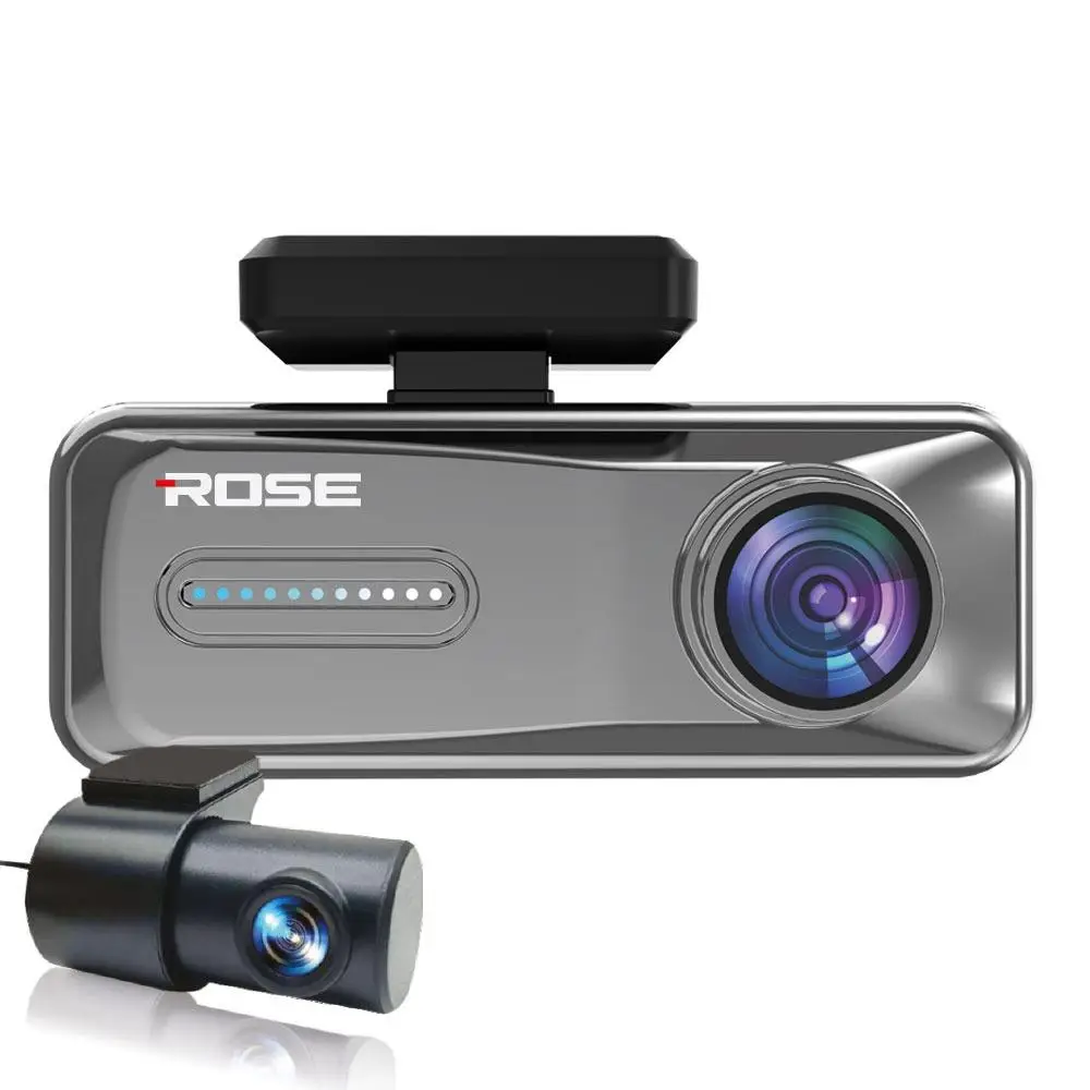 Rose MR-81 2 Kameralı Led Ekranlı Gece Görüşlü 4K+2K Araç İçi ve Arka Wifi Kamera