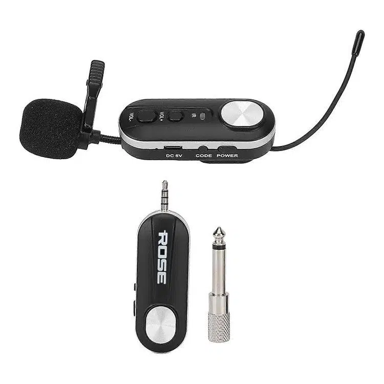 Rose R-101-YW Kablosuz Yaka UHF Telsiz Mikrofon