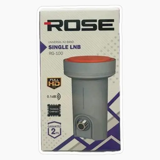ROSE RG-100 Single Tekli LNB Full HD 4K Uyumlu