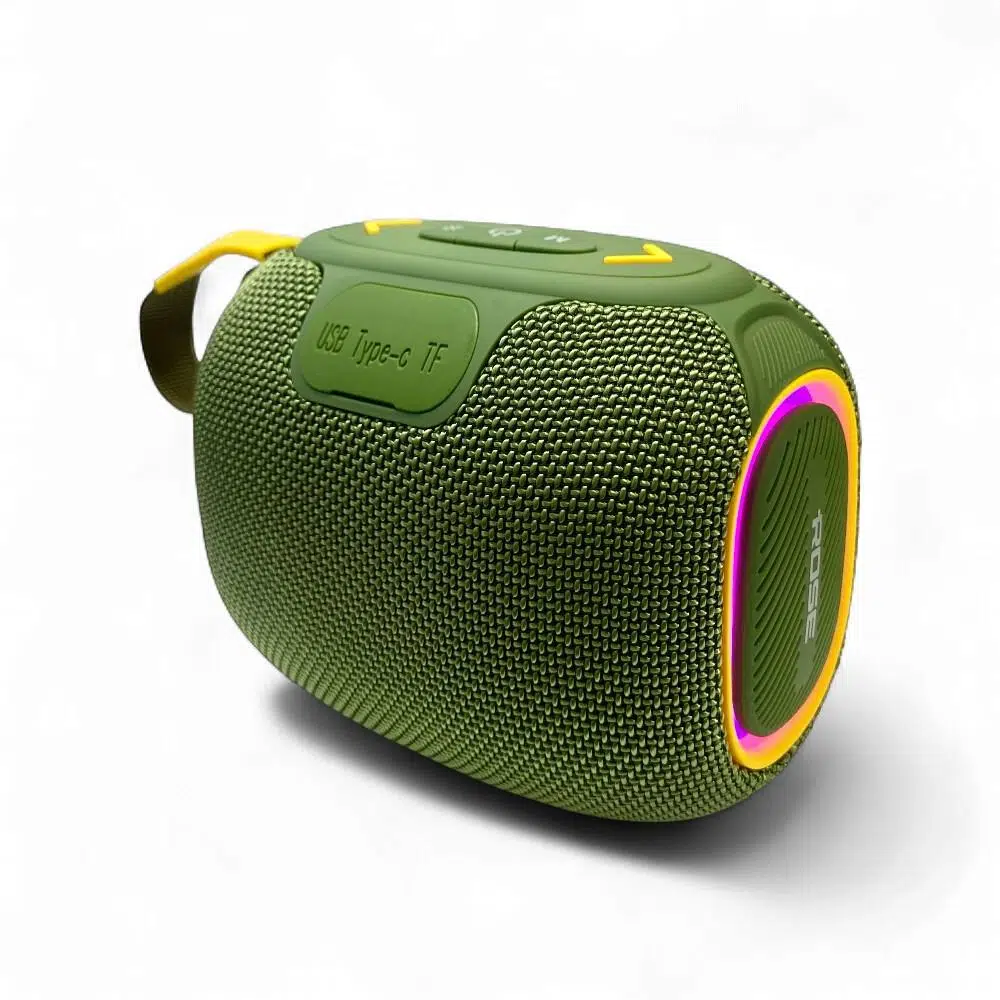 Rose SP-505 Taşınabilir Şarjlı Bluetooth Hoparlör - Yeşil