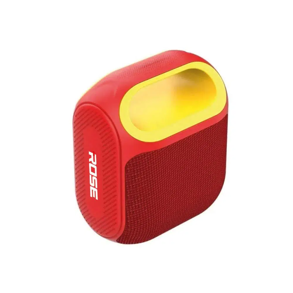 Rose SP-506 Taşınabilir Şarjlı Bluetooth Hoparlör - Kırmızı