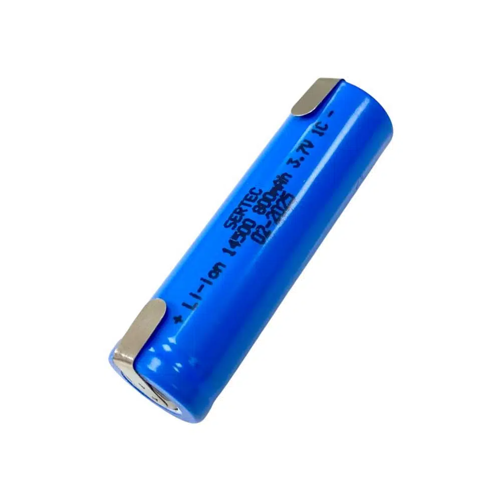 Sertec 14500 3.7Volt 800mAh Li-ion Şarjlı Kalem Pil - Puntolu