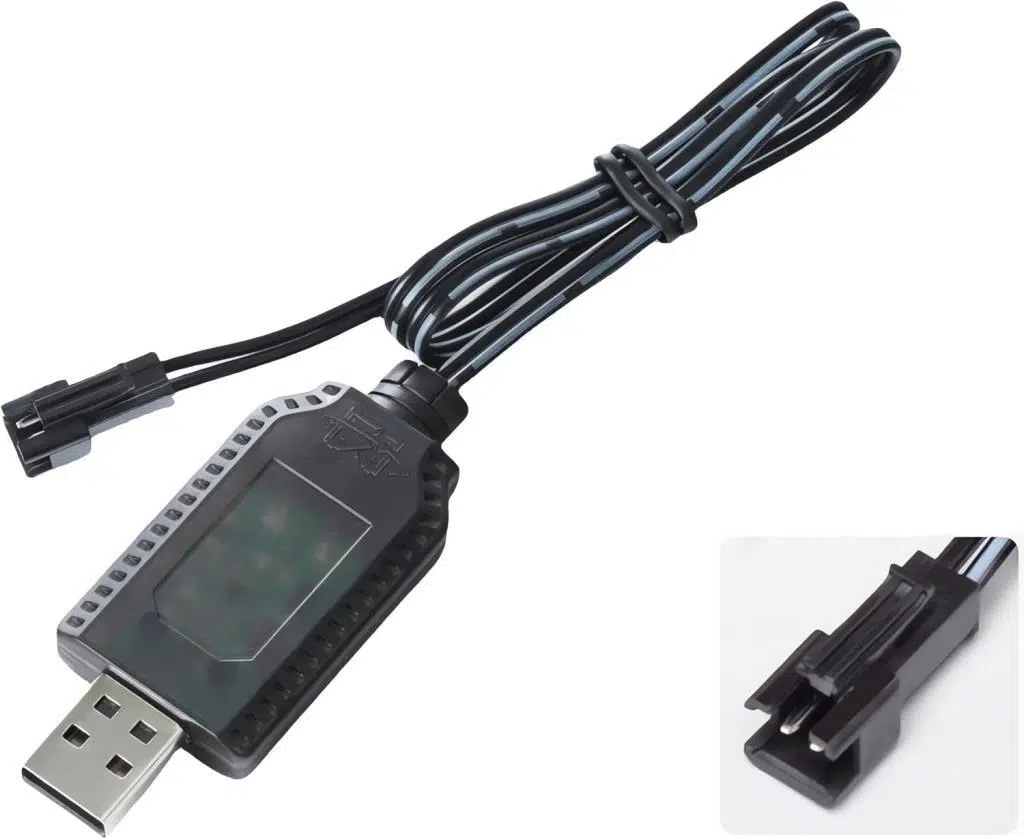 Sertec 6V Li-ion SM-2P Soket Oyuncak Bataryası USB Şarj Kablosu