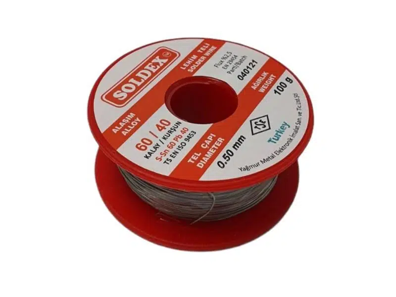 Soldex 100Gr 0.50mm 60/40 Lehim Teli - Yerli Üretim