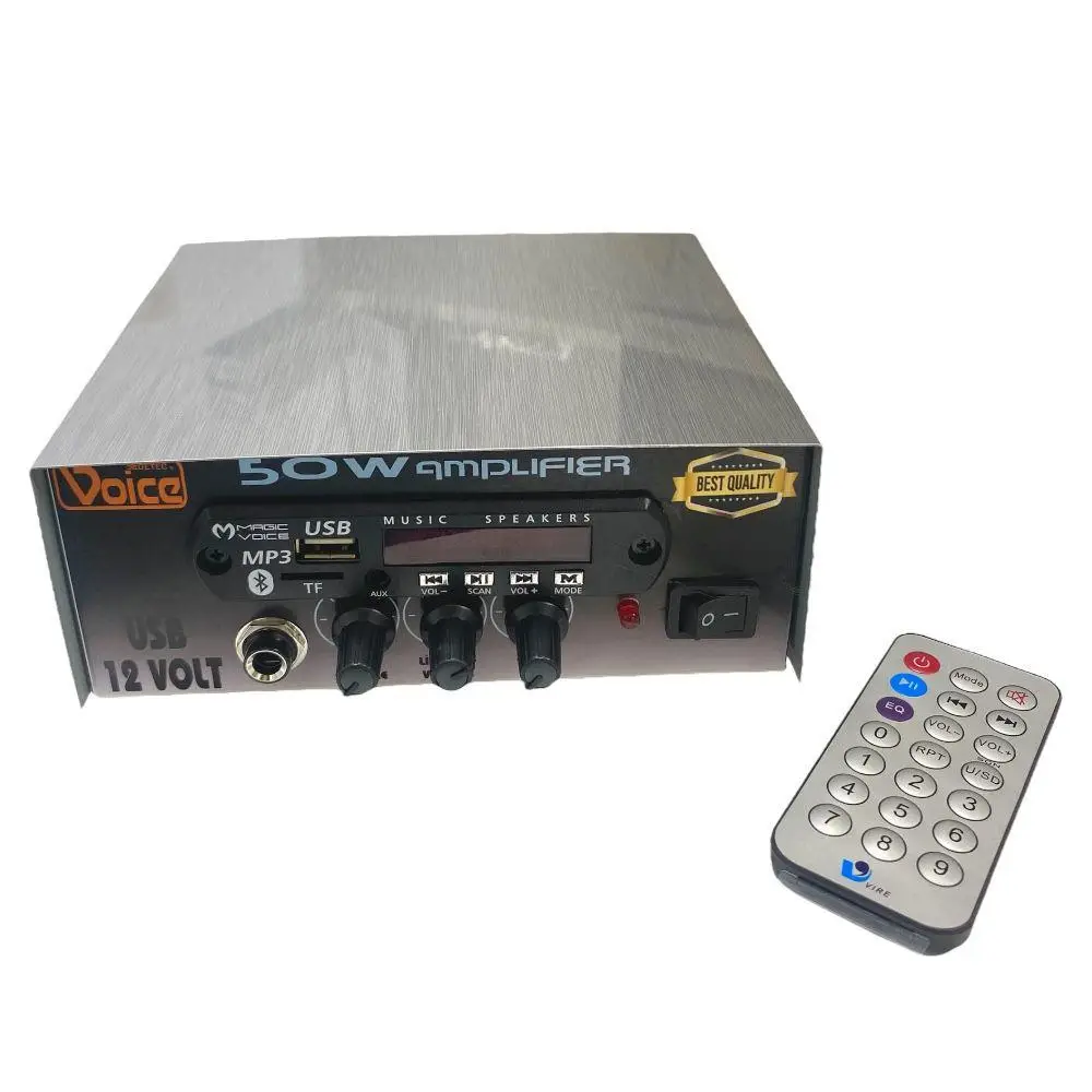 electroon Voice 50Watt 12Volt Pazarcı Anfisi USB Girişli Kumandalı